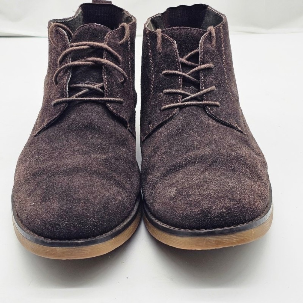 Bruno Marc Chukka Mens Size 12 Brown Suede Lace Up Desert Ankle Boots - Picture 2 of 11